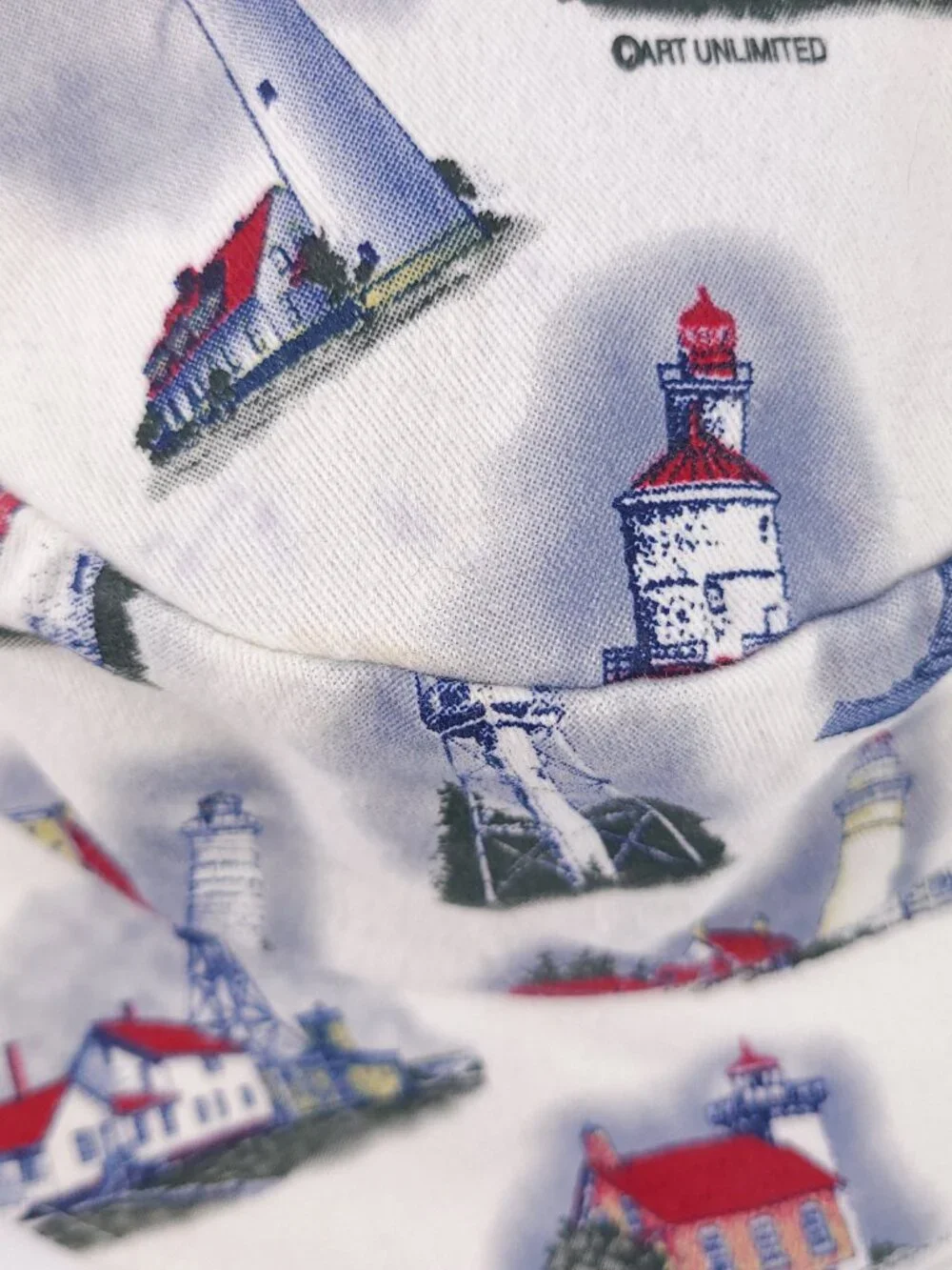 Lighthouse Novelty Print Bucket Hat - Picture 4 of 8